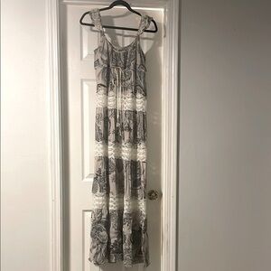 EUC Jovovich Hawk maxi paisley dress